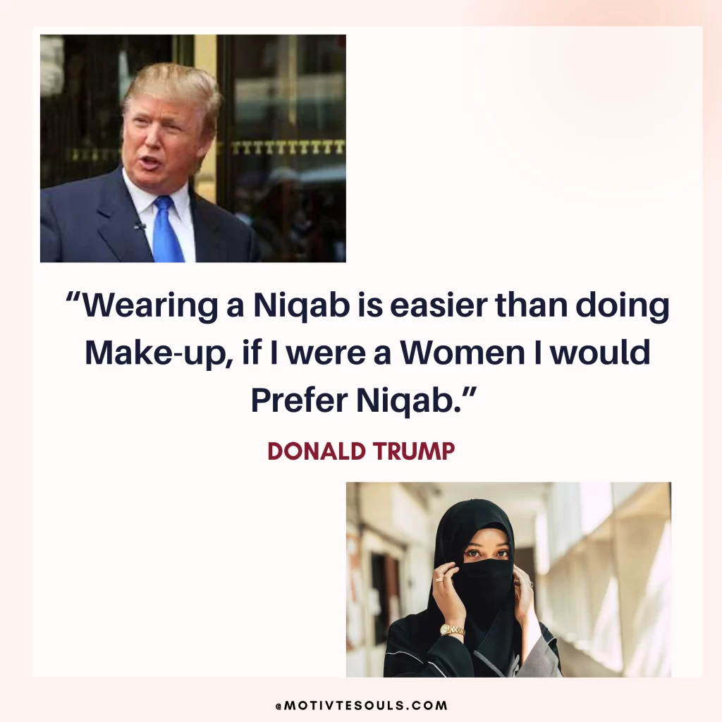 DONALD TRUMP NIQAB QUOTE