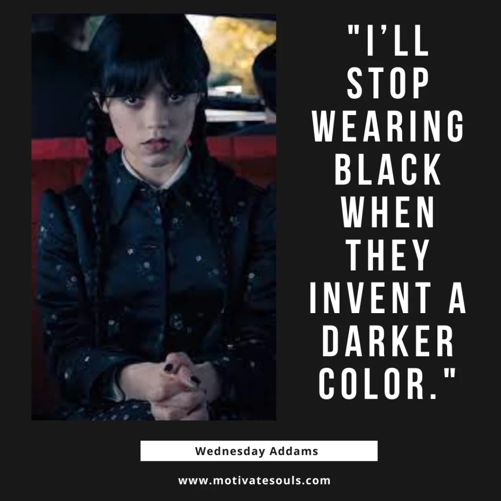 Black Obsession of Wednesday Addams